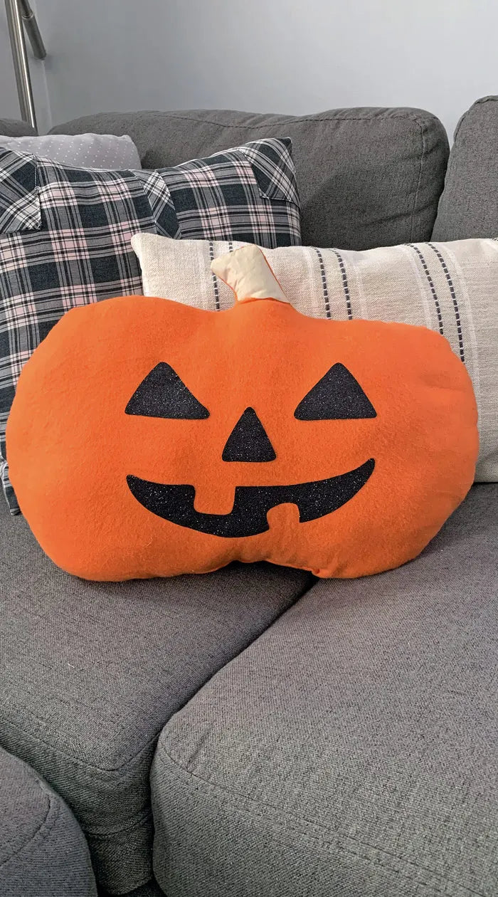 Light Up Jack-o'-Lantern Pumpkin Pillow