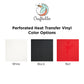 Black Perforated Heat Transfer Vinyl Sheets By Craftables