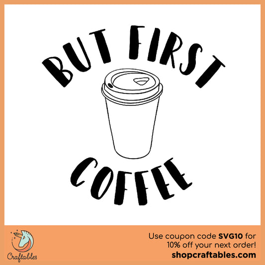 Free But First Pumpkin Spice Latte SVG Cut File for Cricut, Silhouette, Illustrator, inkscape, t shirts