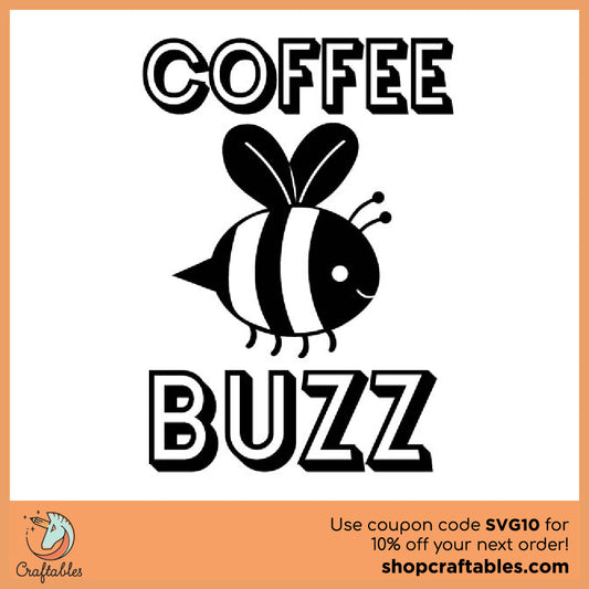 Free Coffee Buzz SVG Cut File