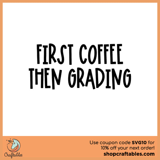 Free First Coffee SVG Cut File