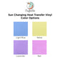 Lavender Light Changing Heat Transfer Vinyl Sheets By Craftables
