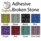 Silver Broken Stone Holographic Adhesive Vinyl Rolls By Craftables