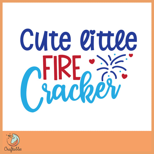 Free Cute Little Firecracker SVG Cut File