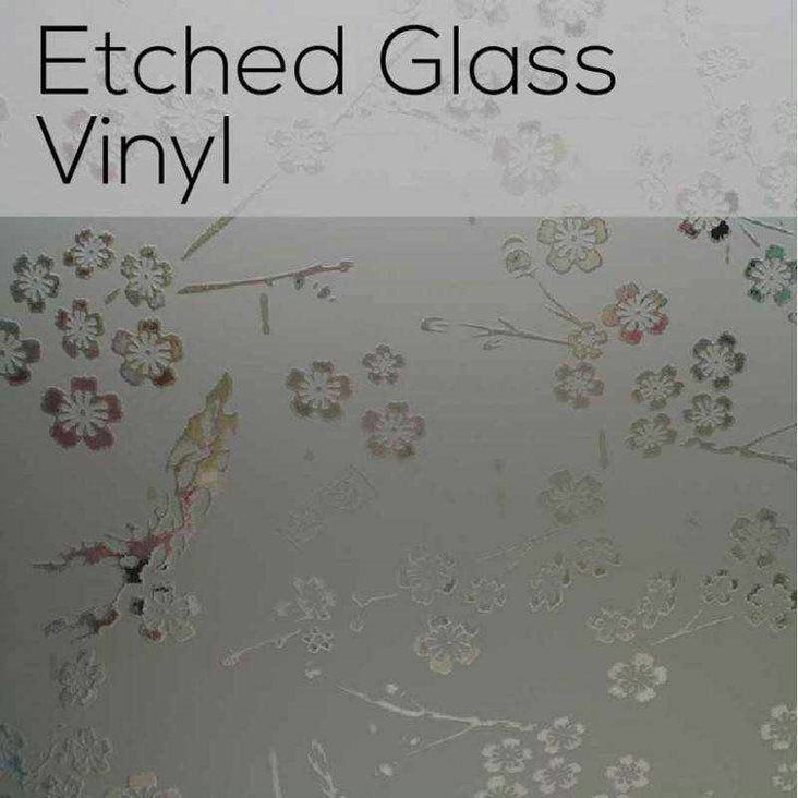 White Etched Glass Adhesive Vinyl Sheets By Craftables