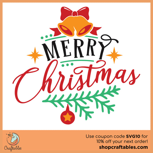 Free A Merry Christmas SVG Cut File
