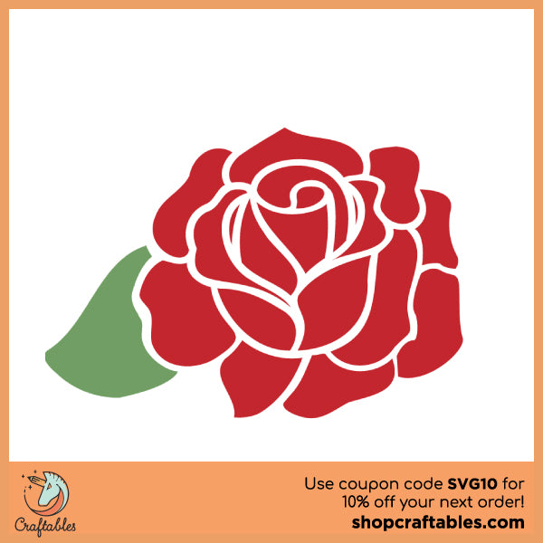 FREE Rose SVG Cut File for Cricut, Cameo Silhouette
