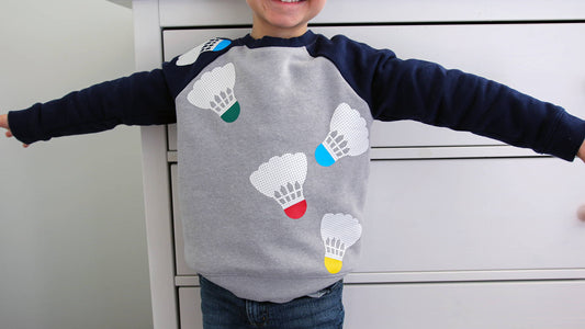 DIY Sporty Kid's Sweatshirt with Craftables Perforated Heat Transfer Vinyl