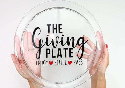 How to Make a Giving Plate Using Adhesive Vinyl