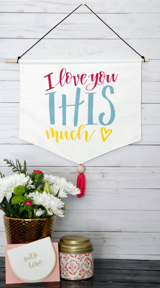 Silhouette DIY Tutorial: How to Cut a Hand Lettered Design to Make a Valentine's Day Banner