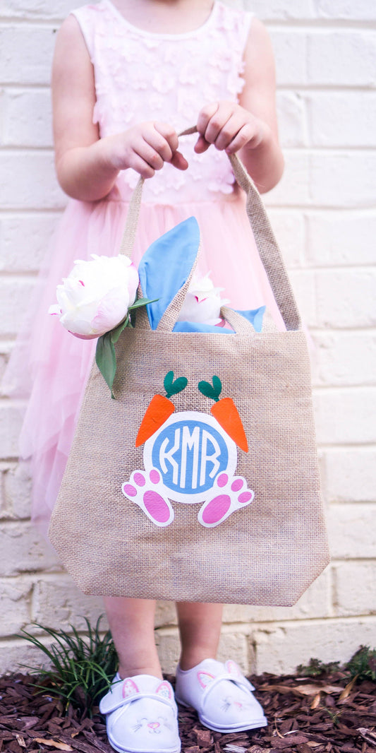 DIY Easter Tote Tutorial: How to Apply Heat Transfer Vinyl on Burlap