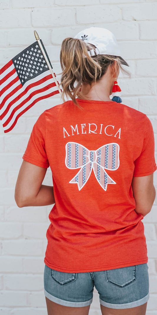 DIY 4th of July Shirt: How to Apply Pattern Heat Transfer Vinyl