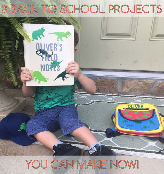 3 Back to School Silhouette DIY vinyl Projects