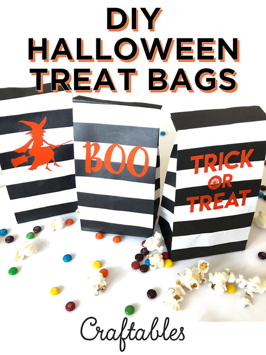 DIY Halloween Treat Bags with Cricut or Silhouette