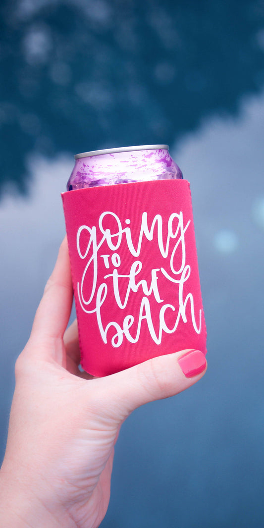 Spring Break Project Idea How to Apply Heat Transfer Vinyl on a Polyester Koozie