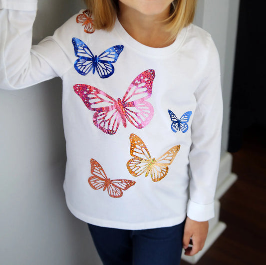 DIY Butterfly Shirt: How to Use Holographic Sparkle Heat Transfer Vinyl