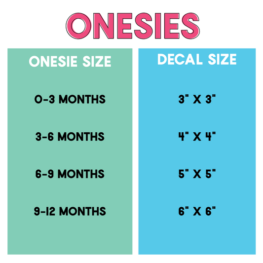 Beginner's Tutorial: Decal Size Tips for T-Shirts, Totes and Onesies