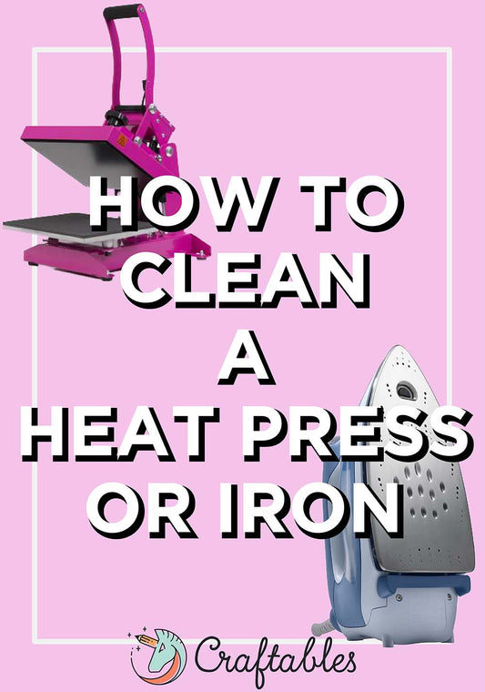 How to clean a heat press or iron