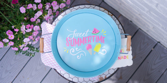 DIY Summer Serving Tray: How to Layer Adhesive Vinyl