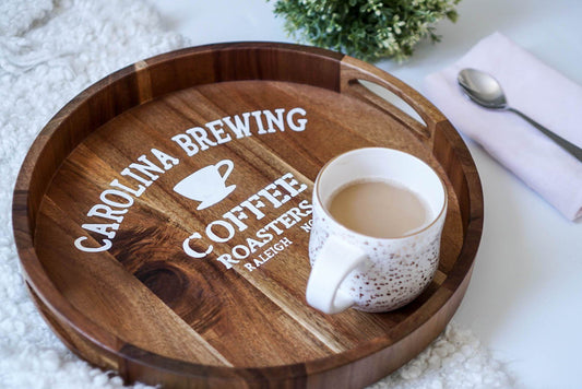 DIY Coffee Tray Tutorial: How to Use Oramask 813 Stencil Vinyl on a Wood