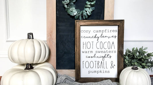 Reverse Canvas Tutorial: How to Make a Fall Sign with Heat Transfer Vinyl