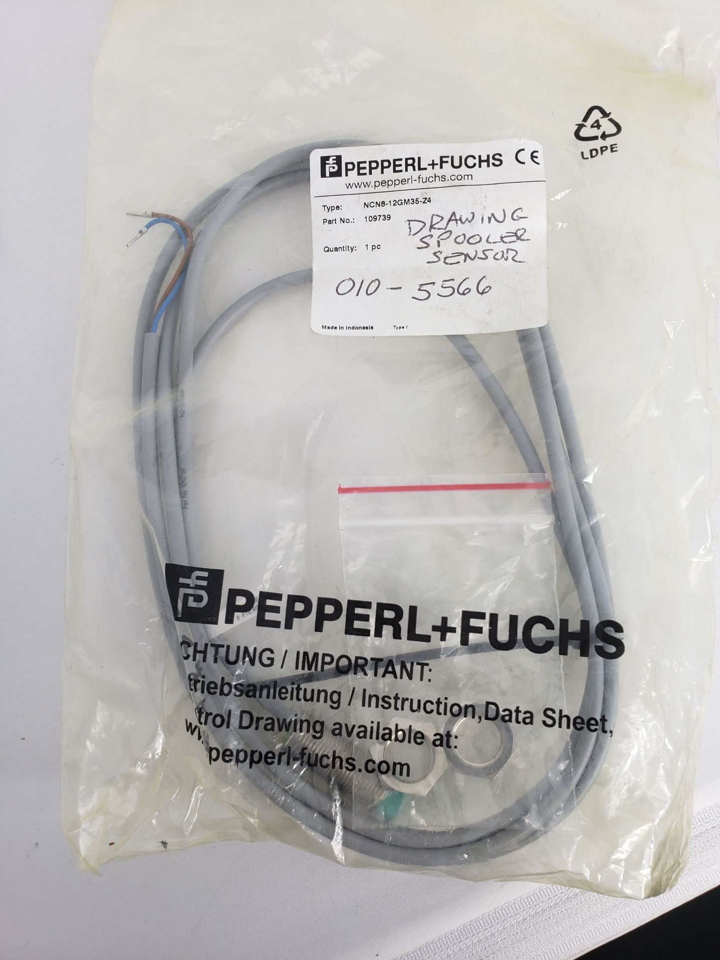 Pepperl + Fuchs Inductive Proximity Sensor NCN8-12GM35-Z4 | 8mm, 2-wire DC