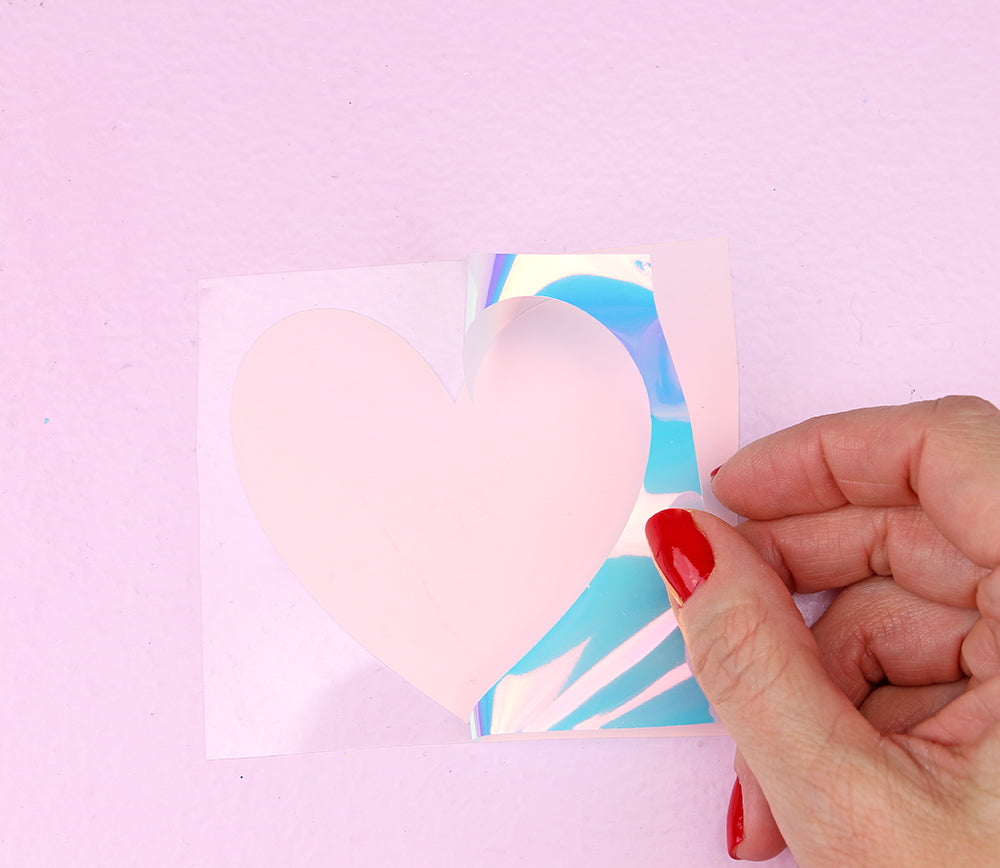 Hot Pink Holographic Iridescent Heat Transfer Vinyl Sheets By Craftabl –  shopcraftables