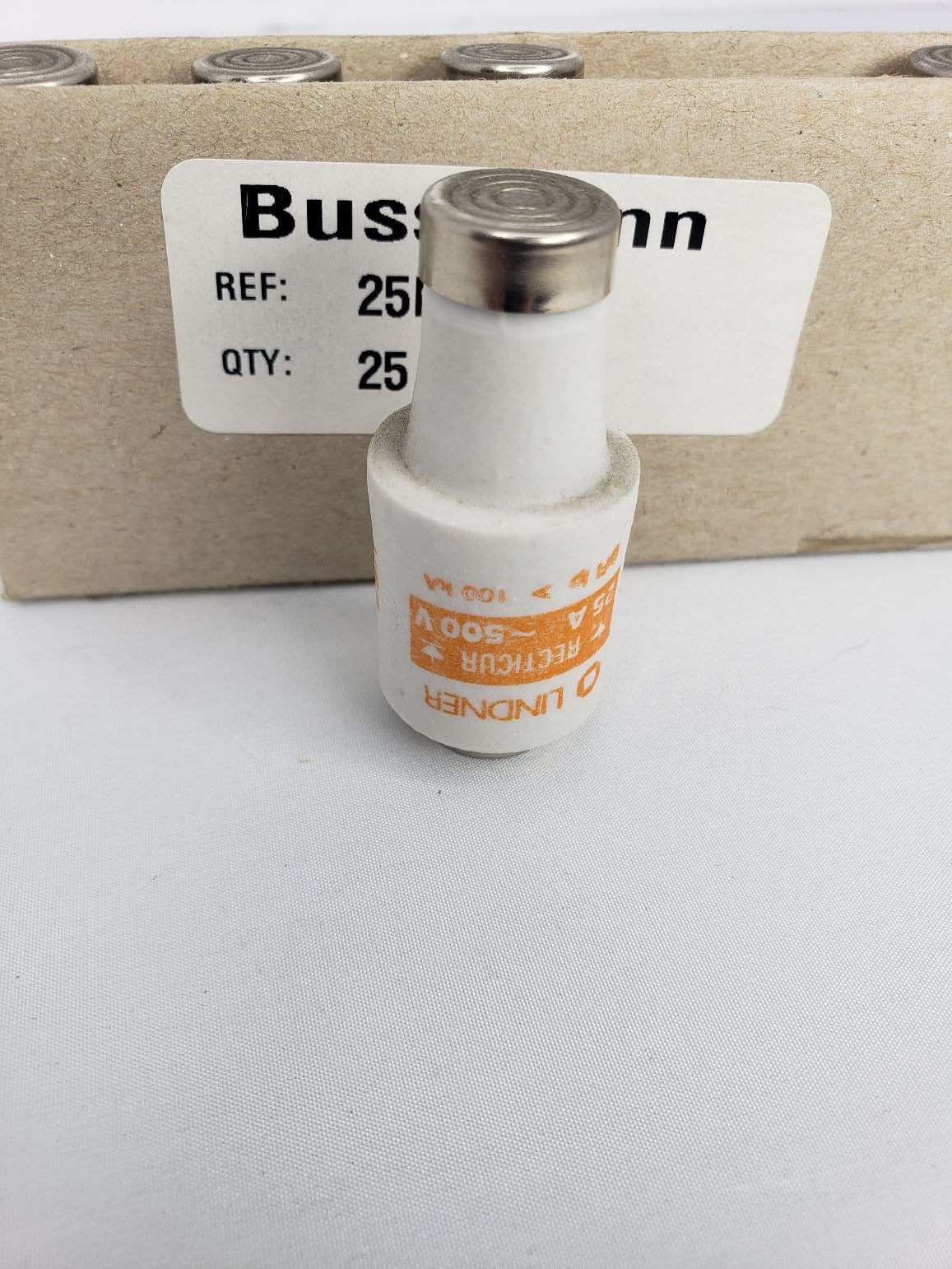 Qty: 5 Eaton Bussmann 25D27R Low Voltage D Fuse | Ultra-rapid, 500V, 25A, Non-Indicating