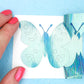 Light Blue Brushed Holographic Adhesive Vinyl Sheets By Craftables