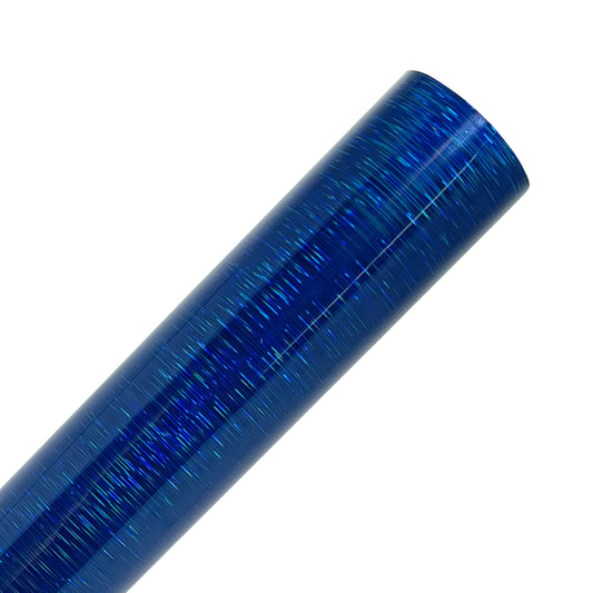 Blue Brushed Holographic Adhesive Vinyl Rolls By Craftables