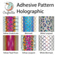 Yellow Snake Scale Pattern Holographic Adhesive Vinyl Sheets By Craftables