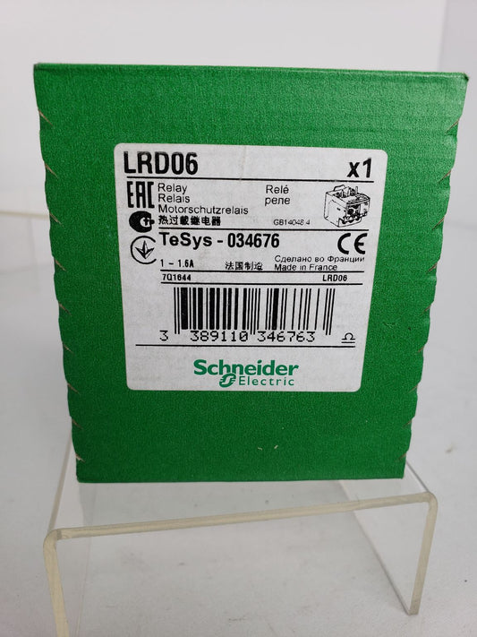 NIB-Schneider Electric LRD06 RELAY OVERLOAD 1-1.6 A TeSys-034676 1 PCS New Condition