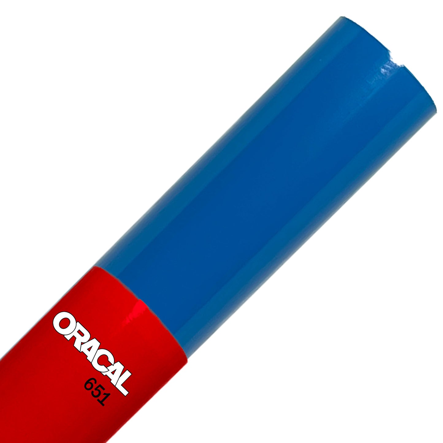 Oracal 651 Glossy Vinyl Rolls - Azure Blue, 12 inch x 6 Foot