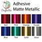 Red Matte Metallic Adhesive Vinyl Sheets By Craftables