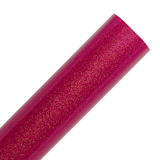 Magenta Transparent Glitter Adhesive Vinyl Sheets By Craftables