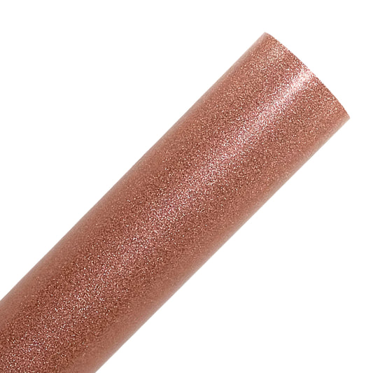 Rose Gold Transparent Glitter Adhesive Vinyl Sheets By Craftables