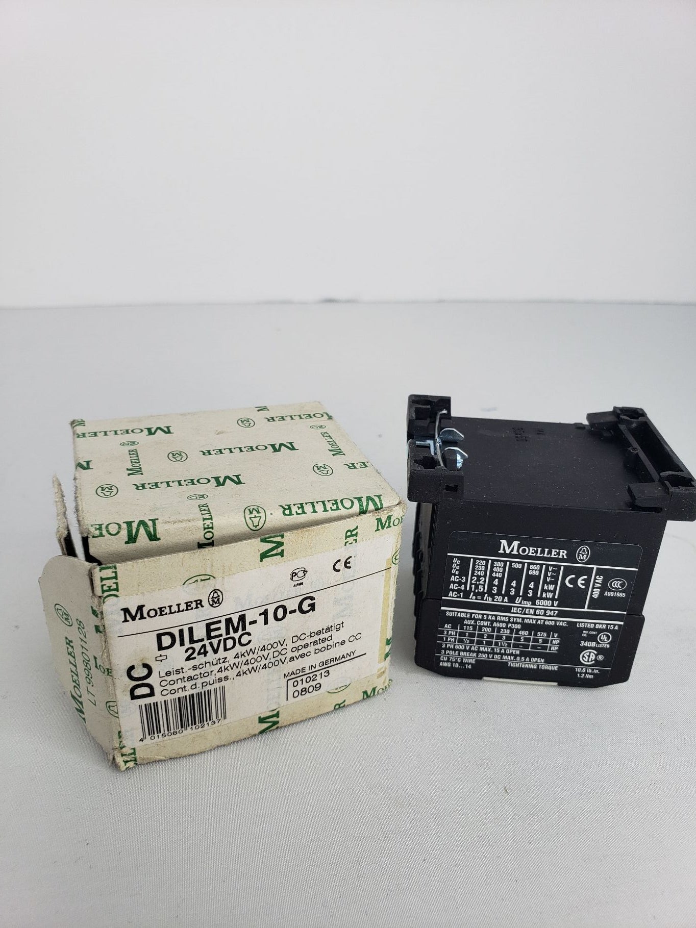 Moeller DILEM-10-G 3-pole, 15 AMP Miniature Contactor