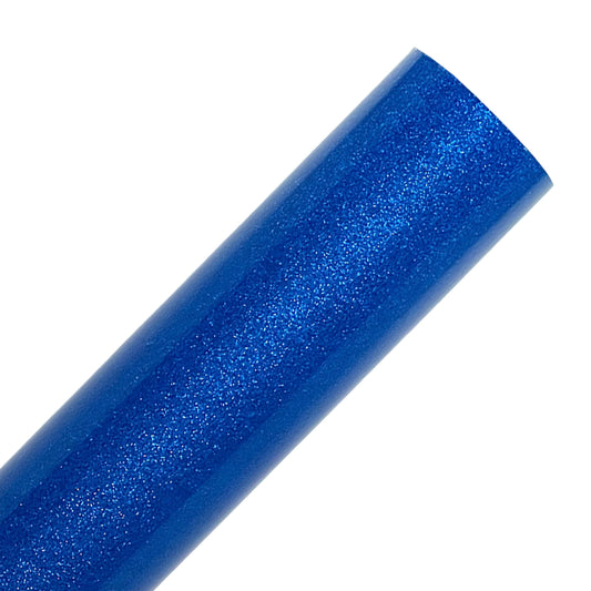 Blue Transparent Glitter Adhesive Vinyl Rolls By Craftables
