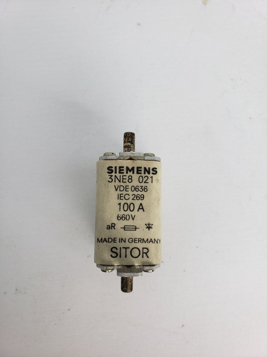 Siemens 3NE8 021 100 Amp Fuse SITOR 1 PCS New Condition