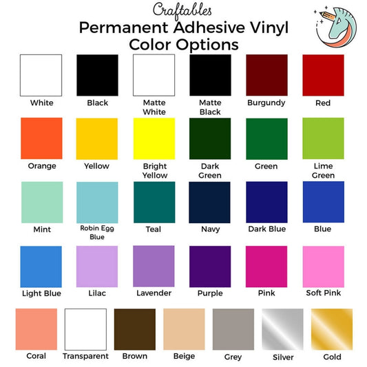 White Heat Transfer Vinyl Rolls By Craftables
