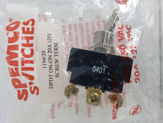 Spemco 1188/20 LR39145 E60272 Toggle Switch 1 PCS New Condition