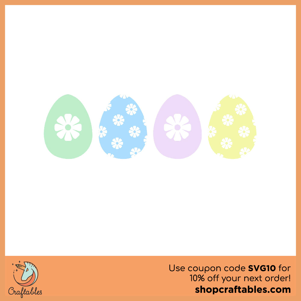 Free Easter Eggs SVG Cut FIle for Cricut, Silhouette, Illustrator, inkscape, t shirts