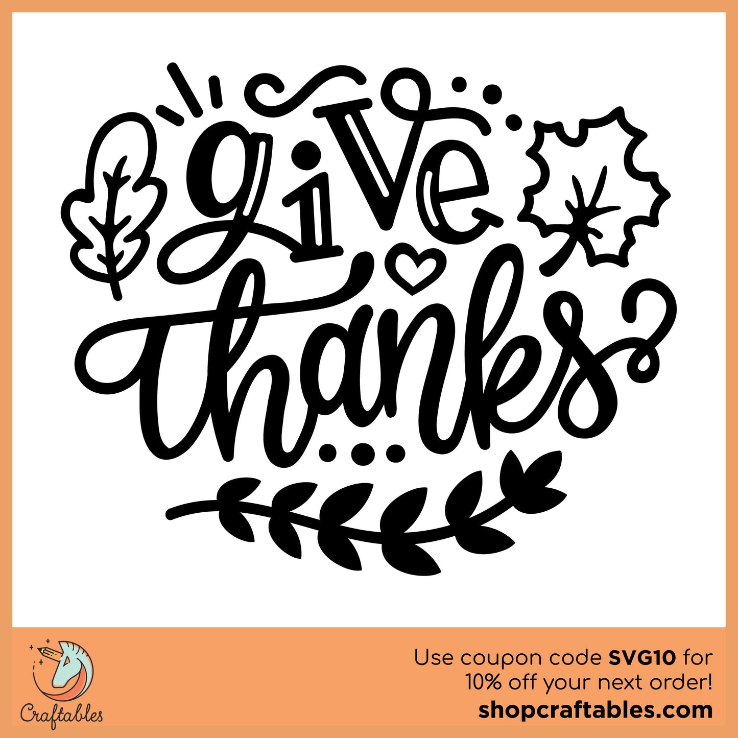 Free Always Give Thanks SVG Cut File