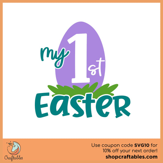 Free Baby's First Easter SVG Cut File