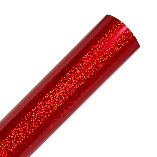 Red Holographic Sparkle Adhesive Vinyl Rolls By Craftables