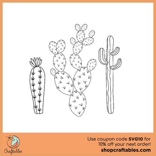 Free cacti theme svg cut files for Cricut, Silhouette, Illustrator, inkscape,t shirts