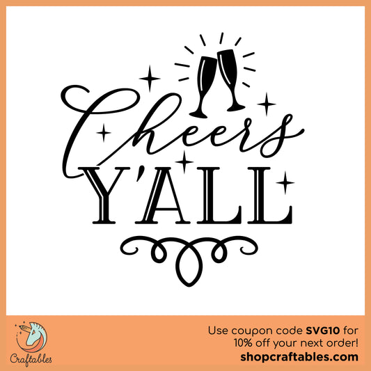 Free Cheers Y'all SVG Cut File