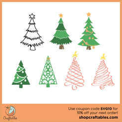 Free Christmas Tree Earrings SVG Cut File | Craftables – shopcraftables