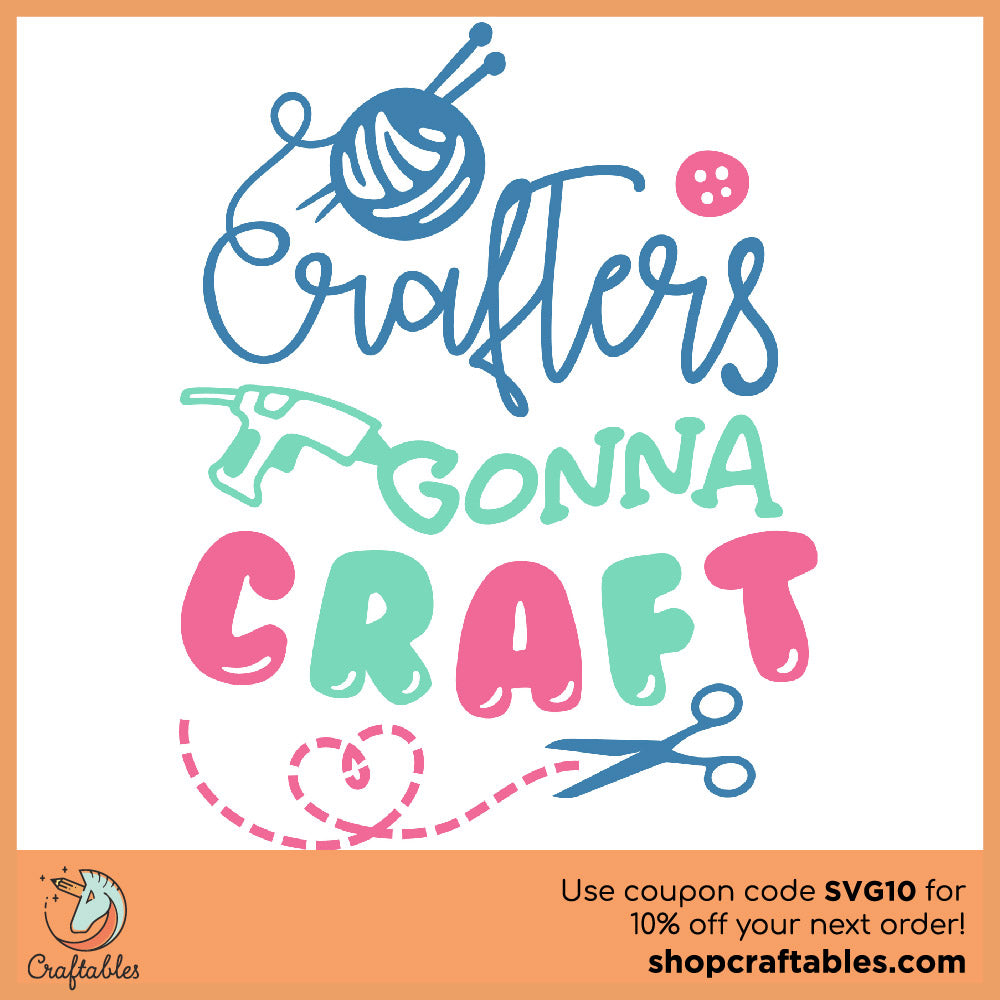 Free Craftiness Is Happiness SVG Cut File for Cricut, Silhouette, Illustrator, inkscape, t shirts