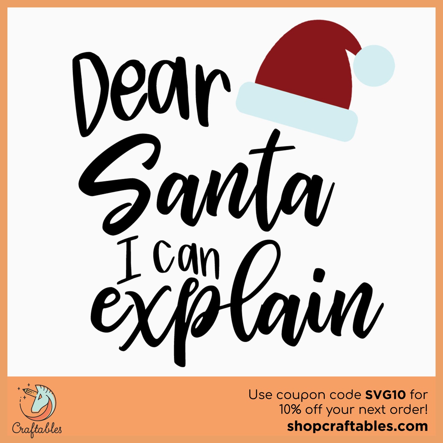 Free Dear Santa SVG Cut File